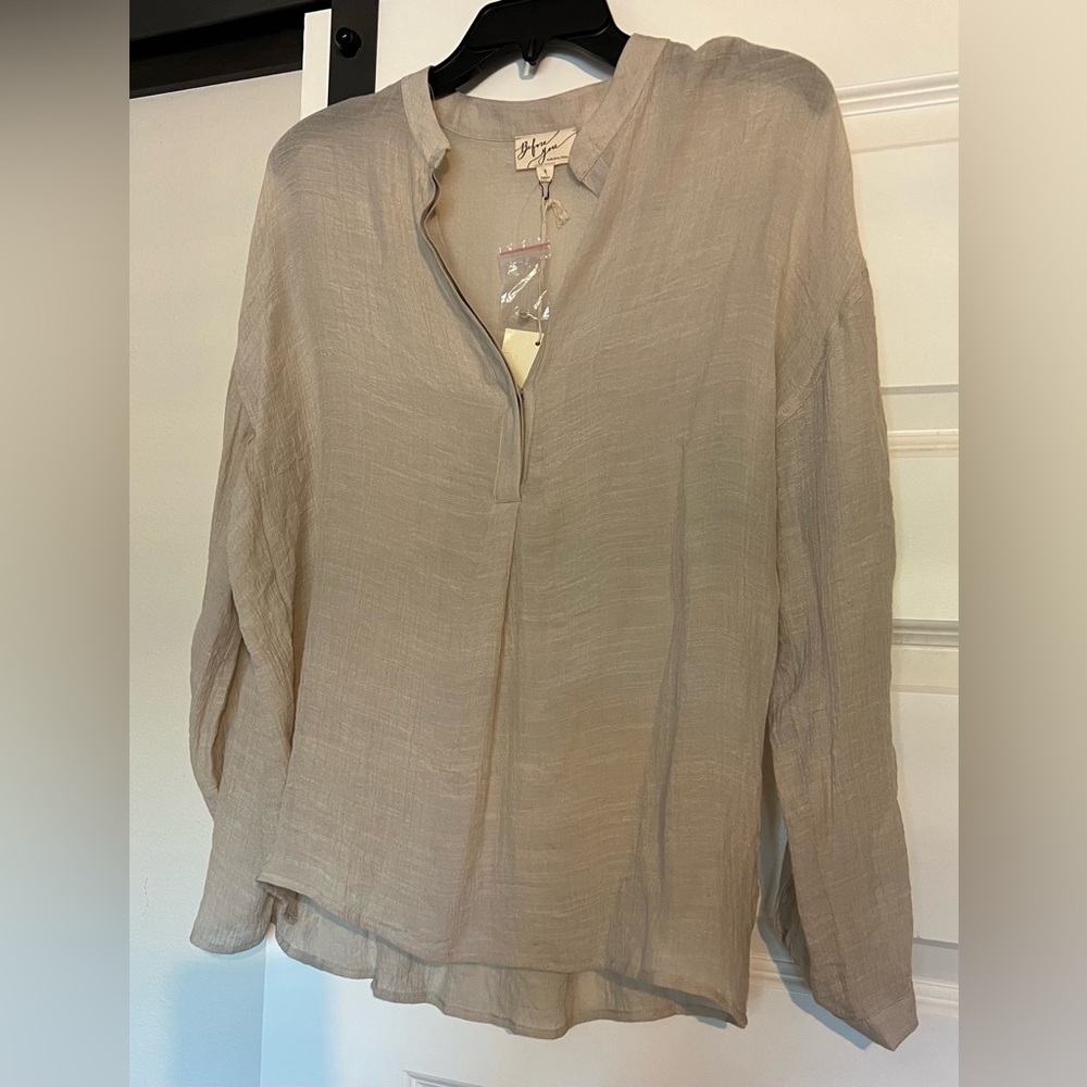 Beige Women's Top New size S